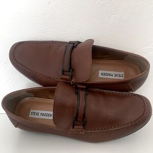 Men’s Steve Madden Leather Loafers | Slip On Size 9.5